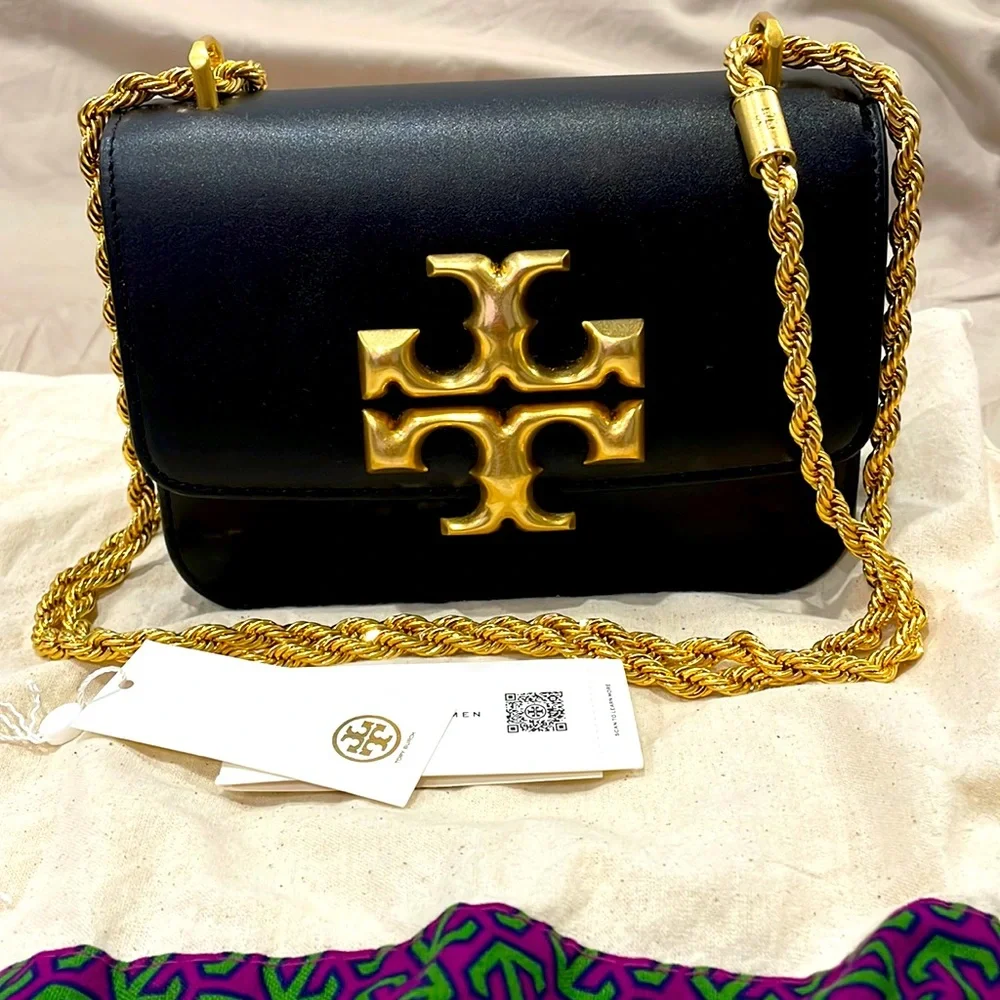 *SOLD* Tory Burch Logo Shoulder Bag Like NEW - Picture 1 of 12